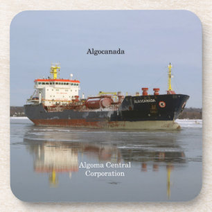 Algocanada Set von 6 harten Untersetzer aus Kunsts