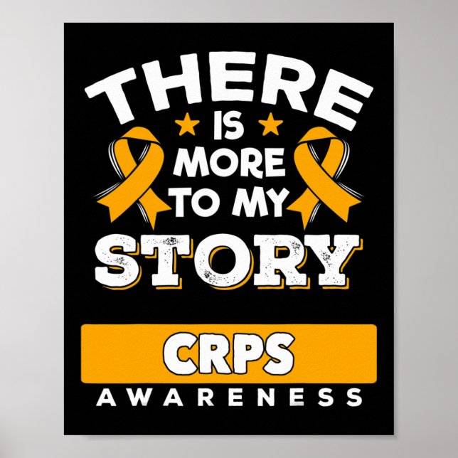 Algodystrophie Awareness Ribbon - Geschenk für CRP Poster (Vorne)