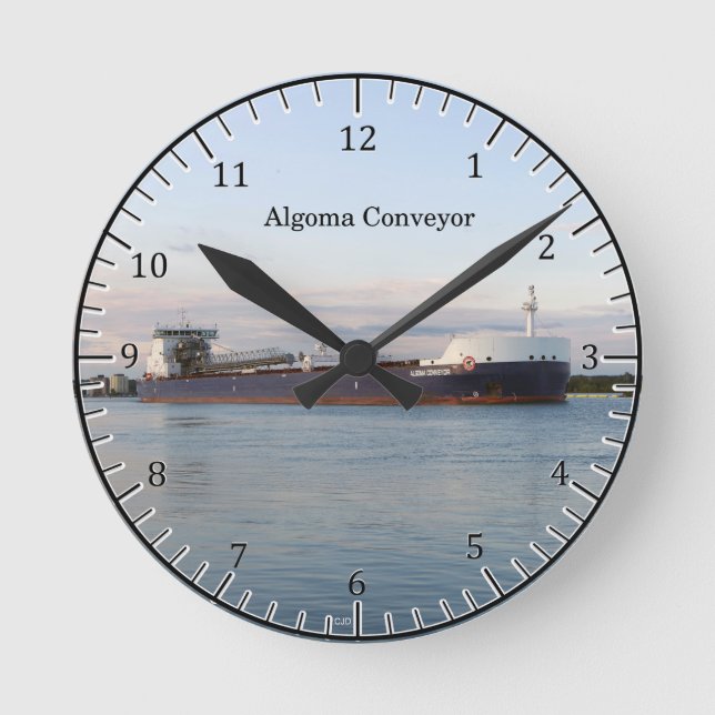 Algoma Conveyor Wanduhr (Vorderseite)