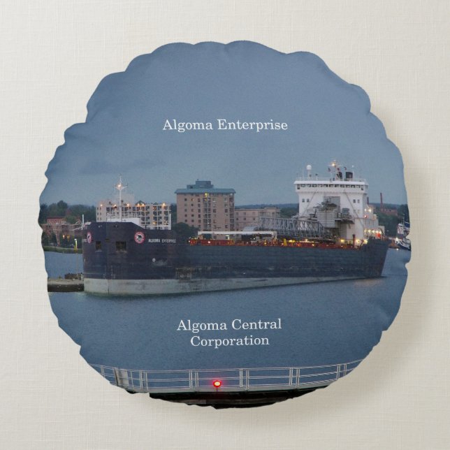 Algoma Enterprise Rundkissen Rundes Kissen (Vorderseite)