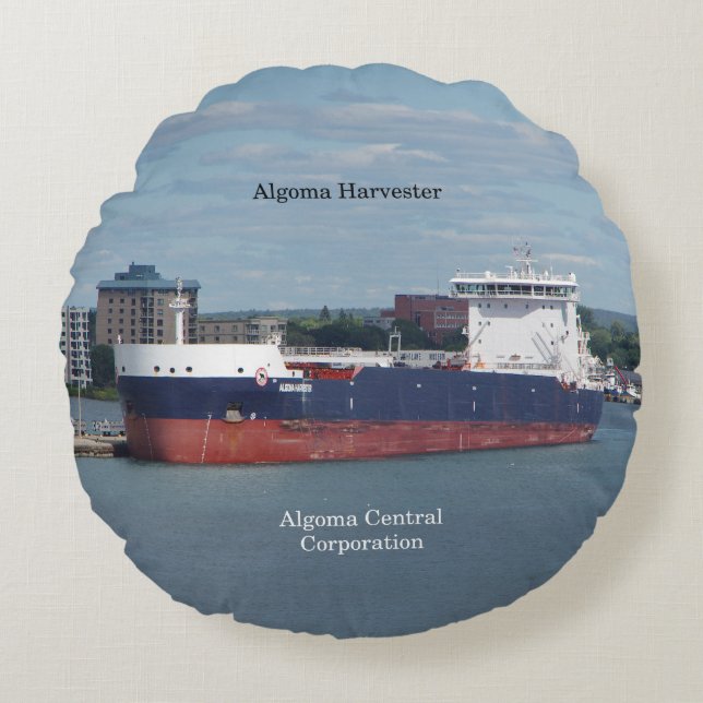 Algoma Harvester Rundkissen Rundes Kissen (Vorderseite)