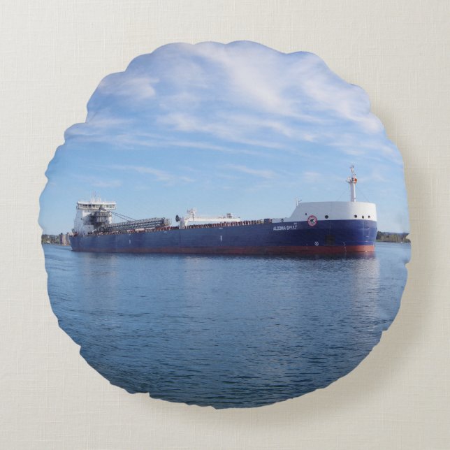 Algoma Sault Rundkissen Rundes Kissen (Vorderseite)