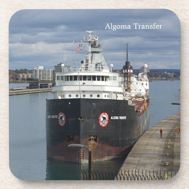 Algoma Transfer Set von 6 harten Kunststoff-Unters Untersetzer (Vorderseite)