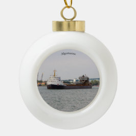 Algomarinkugel oder Schneeflocke Keramik Kugel-Ornament