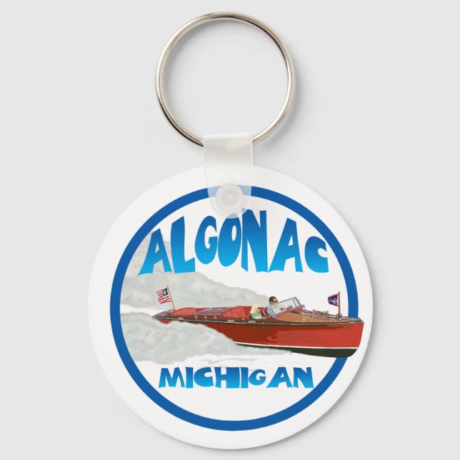 Algonac Michigan Schlüsselanhänger (Vorderseite)