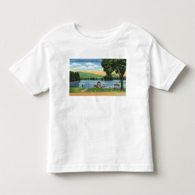 Algonquin-Bucht-Ansicht des Dollars Mt und des Kleinkind T-shirt (Vorderseite)