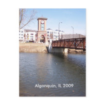 Algonquin Illinois Postkarte