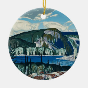 Algonquin Provincial Park Gemälde von AJ Casson  Keramik Ornament