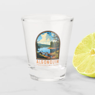 Algonquin Provinzpark Reisen Abzeichen Schnapsglas
