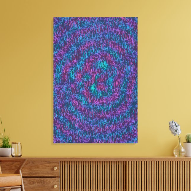 Algorithmisches mathematisches Kunstmuster  Leinwanddruck (Insitu (Wohnzimmer))