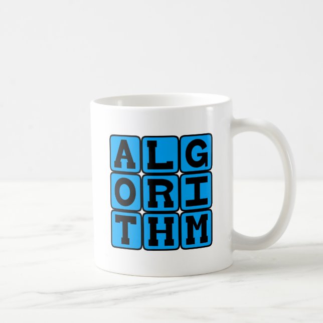 Algorithmus, mathematische Formel Kaffeetasse (Rechts)