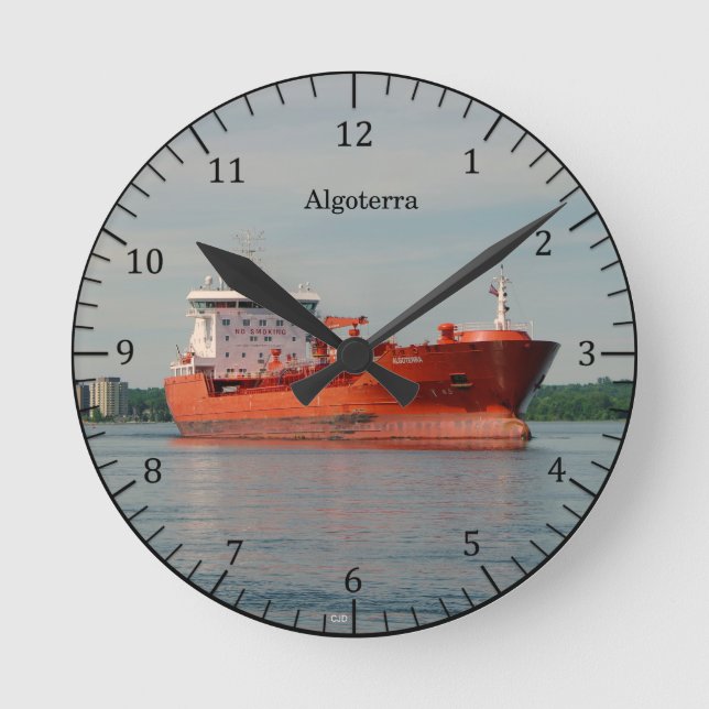 Algoterra Runde Wanduhr (Vorderseite)