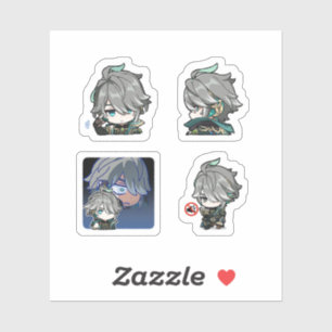 Alhaitham Genshin Impact 4er Stickerbogen Aufkleber