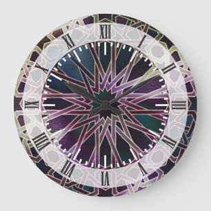 Alhambra-Entwurf Große Wanduhr