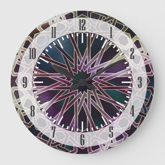 Alhambra-Entwurf Große Wanduhr (Vorderseite)
