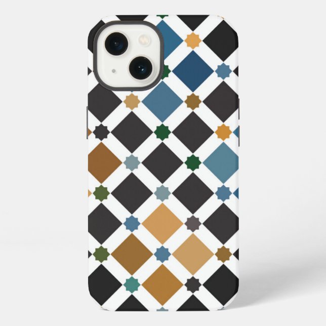 Alhambra Geometric iPhone 13 Case – Slim Artistic  Hülle (Rückseite)