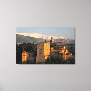 Alhambra; Granada; Andalusien, Spanien, Sierra Leinwanddruck