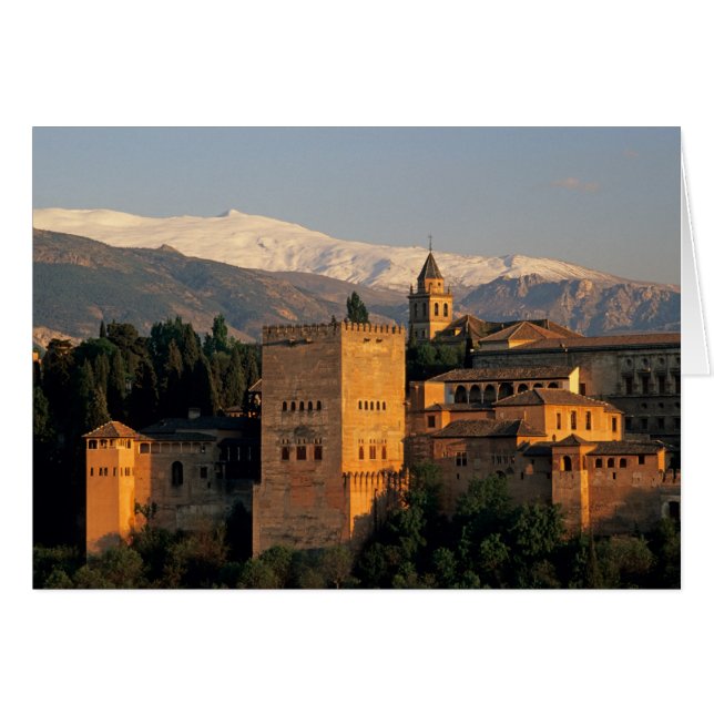 Alhambra; Granada; Andaslusia, Spanien, Sierra (Vorderseite (Horizontal))