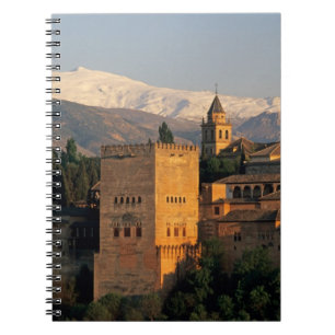 Alhambra; Granada; Andaslusia, Spanien, Sierra Notizblock