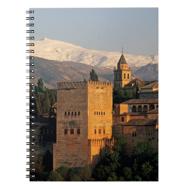 Alhambra; Granada; Andaslusia, Spanien, Sierra Notizblock (Vorderseite)