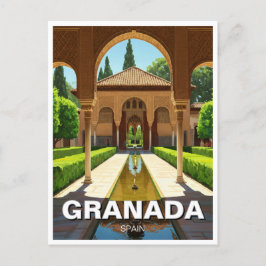 Alhambra Granada Spanien Reisen Postkarte