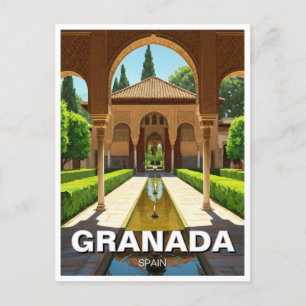 Alhambra Granada Spanien Reisen Postkarte