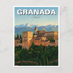 Alhambra Granada Spanien Reisen Postkarte