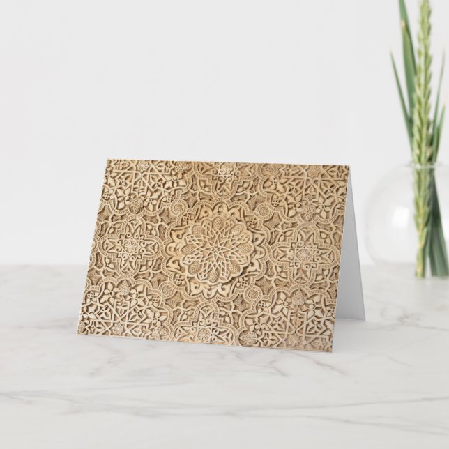 Alhambra-Muster Karte (Vorderseite)