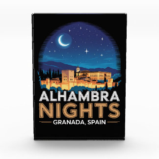 Alhambra Nights - Granada Spanien Reisen Kunst, Di Fotoblock