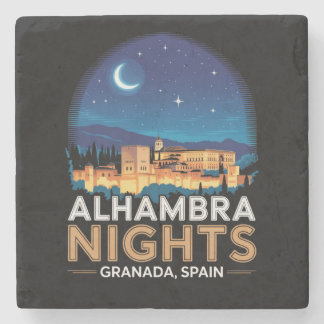 Alhambra Nights - Granada Spanien Reisen Kunst, Di Steinuntersetzer