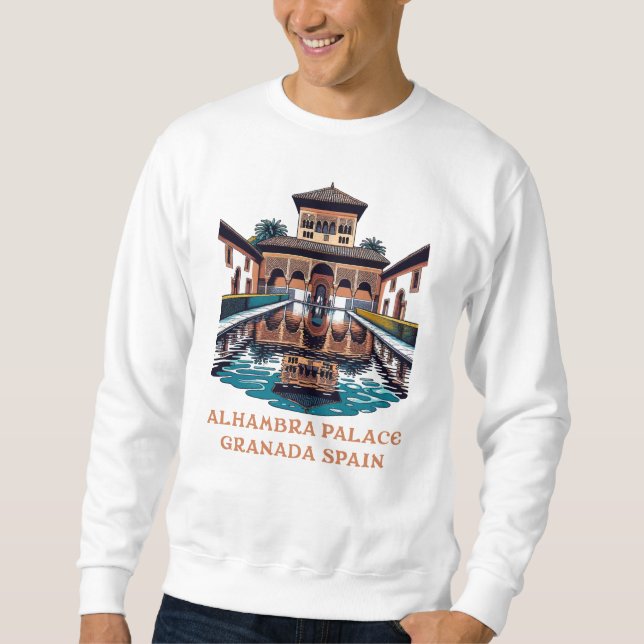 Alhambra Palace Granada Spanien Sweatshirt (Vorderseite)