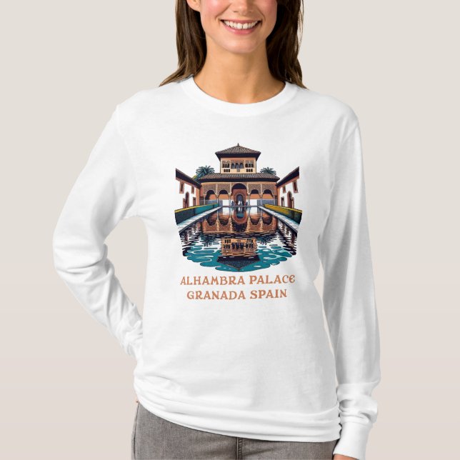 Alhambra Palace Granada Spanien T-Shirt (Vorderseite)