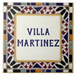 Alhambra Persönliche Familie Custom House Name-Zei Fliese