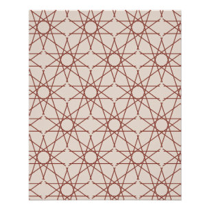 Alhambra-Rosen-Geometrie Poster