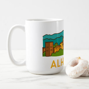 Alhambra-Sonnenuntergang 2 Kaffeetasse