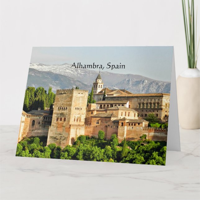 Alhambra, Spanien Karte (Vorderseite)