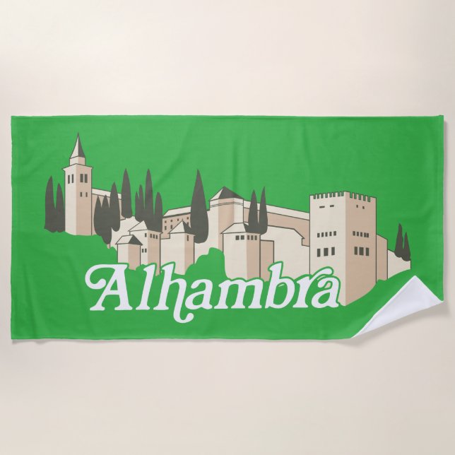 Alhambra Strandtuch (Vorderseite)