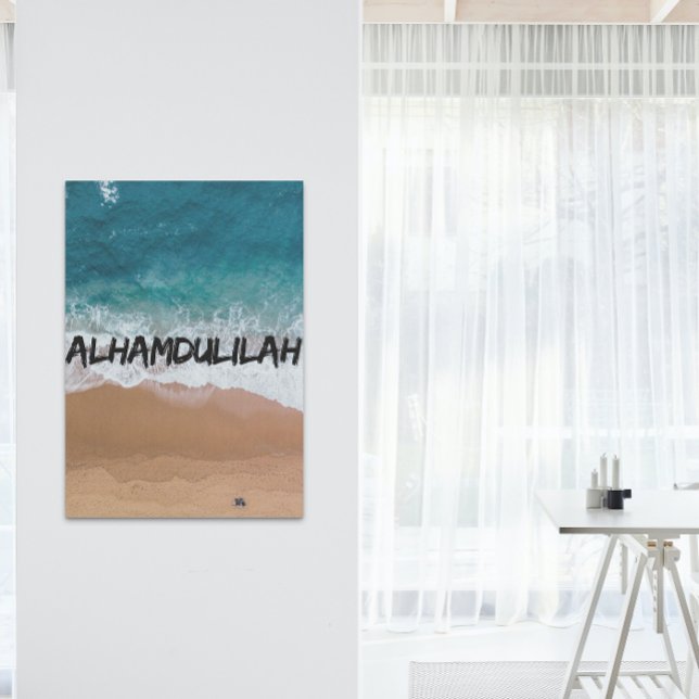 Alhamdulilah Beach Zuhause Poster (Von Creator hochgeladen)