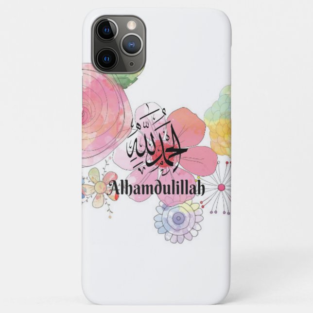 Alhamdulillah Arabische Islamische Kalligraphie Ku Case-Mate iPhone Hülle (Rückseite)