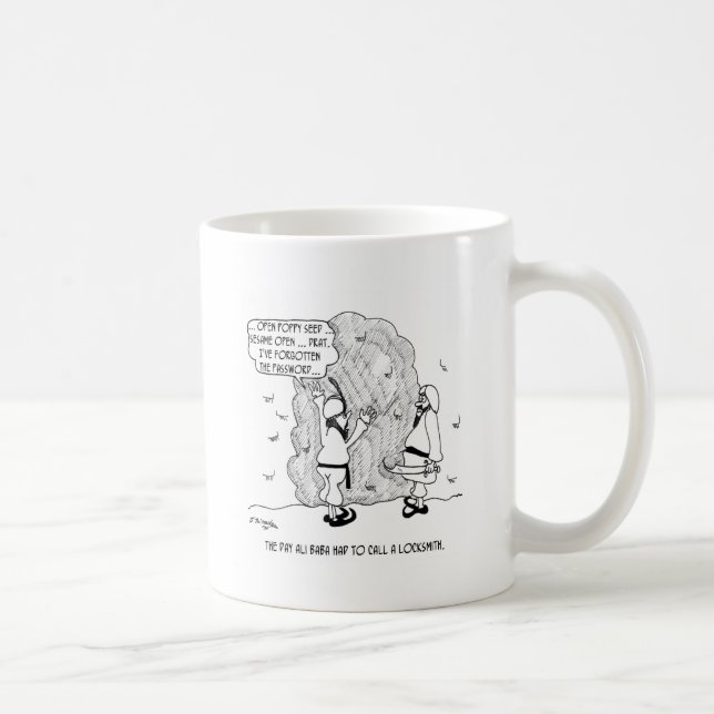Ali Baba vergisst sein Passwort Kaffeetasse (Rechts)