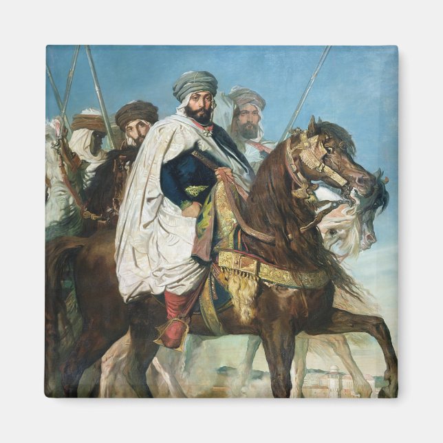 Ali Ben Ahmed, der letzte Kalif von Konstantine Magnet (Vorne)