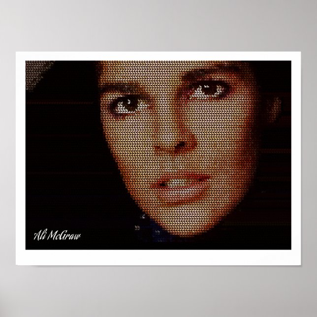 Ali McGraw Schottischer Terrier Mosaik Poster (Vorne)