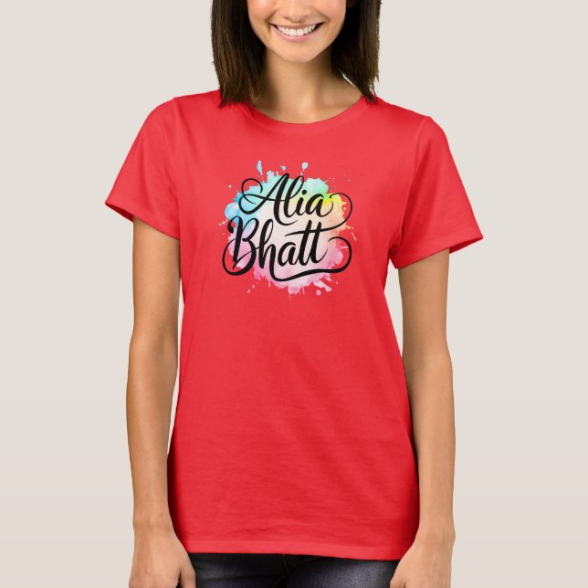 Alia Bhatt Bollywood T - Shirt (Vorderseite)