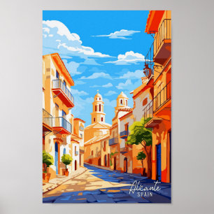 Alicante Spanien Kunst, Dichtung und Musik Poster