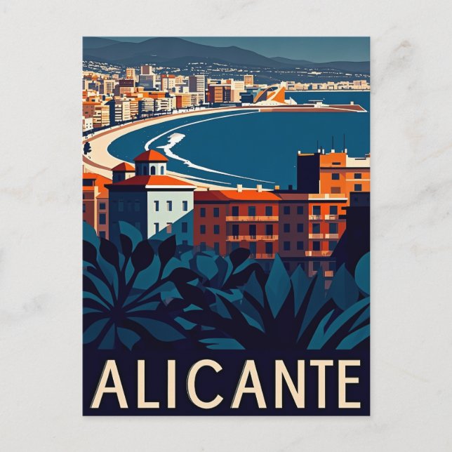 Alicante Spanien Postkarte (Vorderseite)