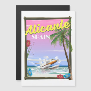 Alicante Spanien Vintages Reiseplakat Magnetkarte