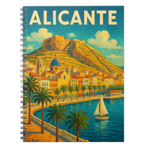 Alicante Vintages Malerei Notizblock