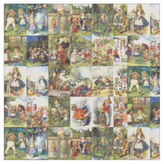 alice à travers le tissu en verre à l'aspect esthé