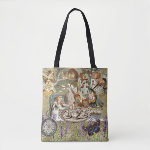 Alice Abenteuer Klassischer Wunderland-Teeparty Tasche