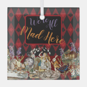 Alice Abenteuer mit Wunderland verrückter Cheshire Ornament Aus Glas